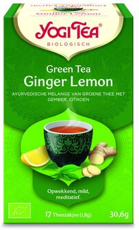 yogi tea green tea ginger lemon