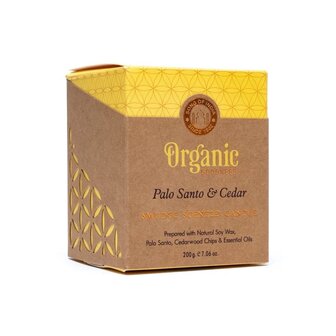 Palo Santo cederhout geurkaars organic goodness