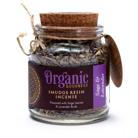 organic lavendel &amp; white sage wierookkruiden