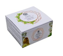 Edelsteen geurkaars positivity green tea citrien