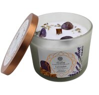 edelsteenkaars healing lavendel amethist